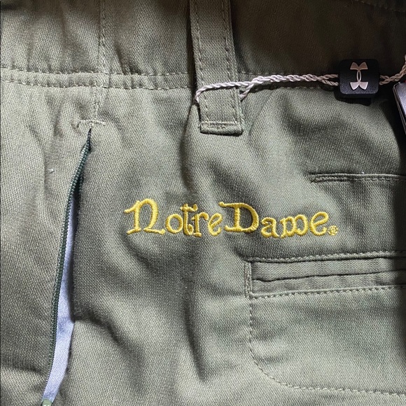 32x34 Under Armour Notre Dame Shamrock Pants - Picture 3 of 11